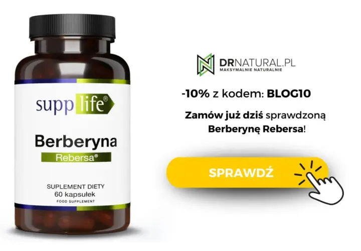 Suplement diety Berberyna Rebersa od Supp Life. Sprawdź, na co pomaga berberyna i zamów z rabatem!