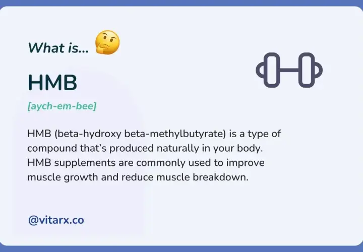 HMB (beta-hydroxy beta-methylbutyrate) to związek naturalnie występujący w organizmie, wspierający wzrost mięśni.